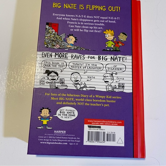 5 Big Nate books,Goes for Broke,Strikes Out,On a Roll, Flips Out.GUC see notes - Picture 10 of 13